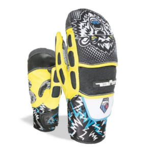 Level World Cup Jr CF Mitt black yellow on World Cup Ski Shop